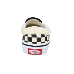 VANS Classic Slip On Toile Damier Enfant Blanc Noir -Magasin De Chaussures De Mode vans classic slip on toile damier enfant blanc noir 3