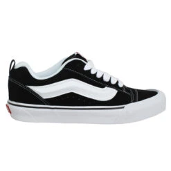 VANS Knu Skool Velours Black White -Magasin De Chaussures De Mode vans knu skool velours black white 2