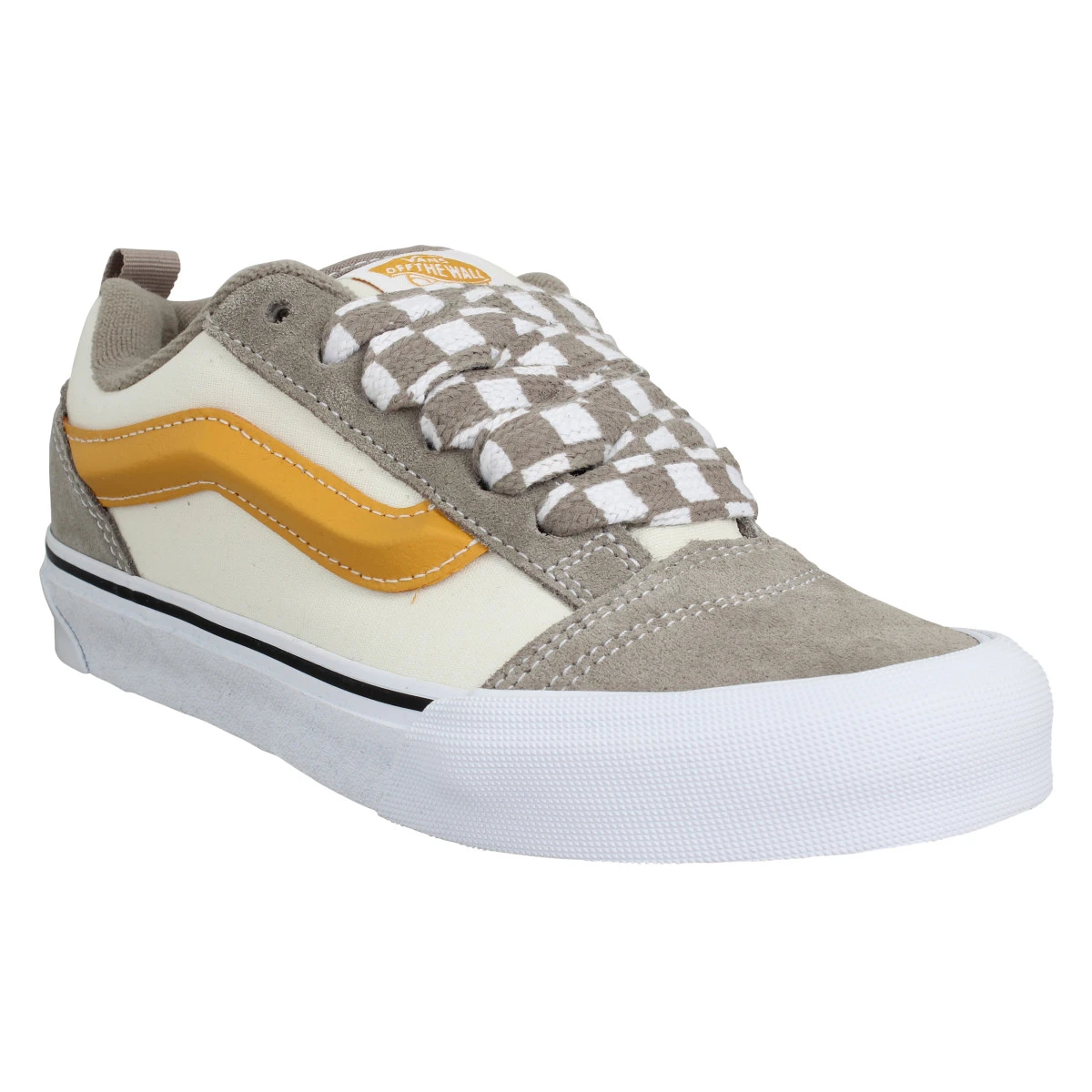 VANS Knu Skool Velours Toile Femme Gray Marshmallow 3 VANS Knu Skool Velours Toile Femme Gray Marshmallow