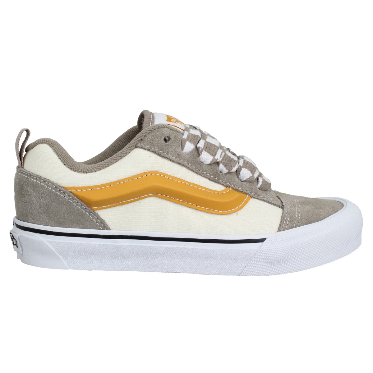 VANS Knu Skool Velours Toile Femme Gray Marshmallow 4 VANS Knu Skool Velours Toile Femme Gray Marshmallow â Image 2