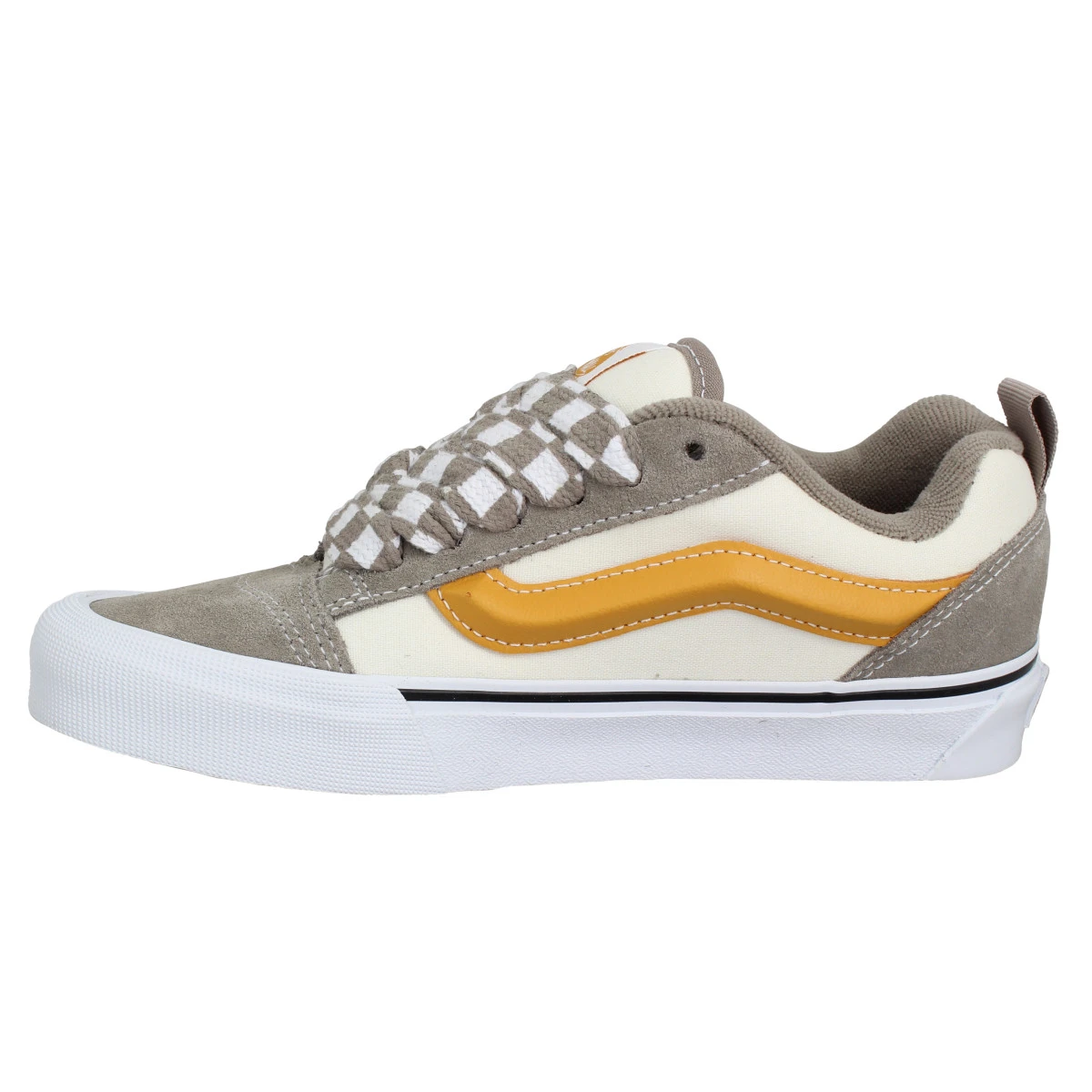 VANS Knu Skool Velours Toile Femme Gray Marshmallow 6 VANS Knu Skool Velours Toile Femme Gray Marshmallow â Image 4