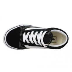 VANS Old Skool Lace Velours Toile Enfant Noir -Magasin De Chaussures De Mode vans old skool lace velours toile enfant noir 5