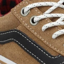 VANS Old Skool MTE Velours Enfant Marron Plaid -Magasin De Chaussures De Mode vans old skool mte velours enfant marron plaid 7