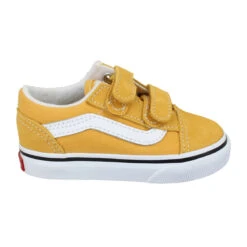 VANS Old Skool V Velours Toile Enfant Golden -Magasin De Chaussures De Mode vans old skool v velours toile enfant golden 2