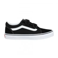 VANS Old Skool V Velours Toile Enfant Noir -Magasin De Chaussures De Mode vans old skool v velours toile enfant noir 2