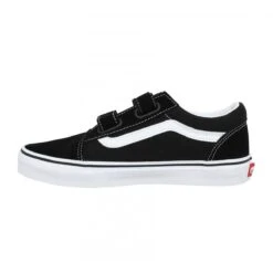 VANS Old Skool V Velours Toile Enfant Noir -Magasin De Chaussures De Mode vans old skool v velours toile enfant noir 4
