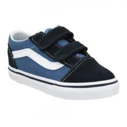 VANS Old Skool Velours Toile Enfant Navy