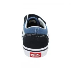 VANS Old Skool Velours Toile Enfant Navy -Magasin De Chaussures De Mode vans old skool velours toile enfant navy 3