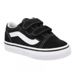 VANS Old Skool Velours Toile Enfant Noir