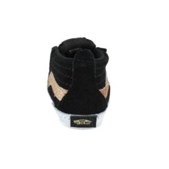 VANS SK8 Hi Crib Party Glitter Enfant Noir Or -Magasin De Chaussures De Mode vans sk8 hi crib party glitter enfant noir or 3