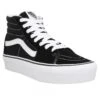 VANS SK8 Hi Platform Toile Femme Noir -Magasin De Chaussures De Mode vans sk8 hi platform femme noir 1