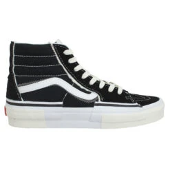 VANS SK8 Hi Reconstruct Velours Toile Homme Noir -Magasin De Chaussures De Mode vans sk8 hi reconstruct velours toile homme noir 2
