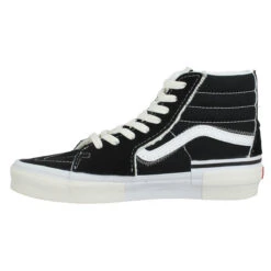 VANS SK8 Hi Reconstruct Velours Toile Homme Noir -Magasin De Chaussures De Mode vans sk8 hi reconstruct velours toile homme noir 4
