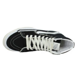 VANS SK8 Hi Reconstruct Velours Toile Homme Noir -Magasin De Chaussures De Mode vans sk8 hi reconstruct velours toile homme noir 5